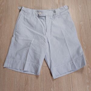 Orlebar Brown Norwich Seersucker Shorts Mens 30 Light Blue Chinos 8" Preppy